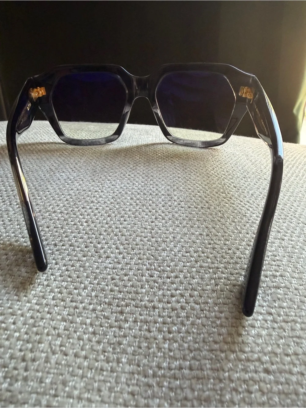 Dita Tetra-Maker Oversized Square Sunglasses in Tortoiseshell Gray